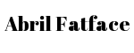 Abril Fatface