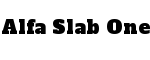 Alfa Slab One