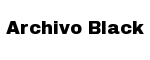 Archivo Black