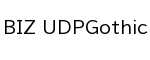 BIZ UDPGothic