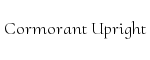 Cormorant Upright