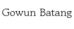 Gowun Batang