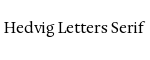 Hedvig Letters Serif