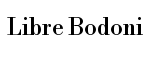 Libre Bodoni