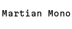 Martian Mono