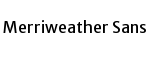 Merriweather Sans