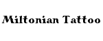 Miltonian Tattoo