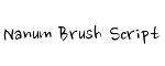 Nanum Brush Script