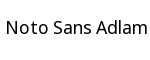 Noto Sans Adlam