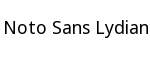Noto Sans Lydian