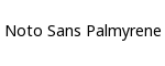 Noto Sans Palmyrene