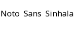 Noto Sans Sinhala