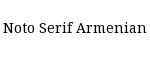 Noto Serif Armenian