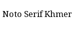 Noto Serif Khmer