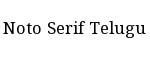 Noto Serif Telugu