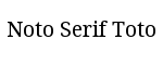 Noto Serif Toto