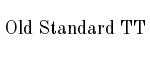Old Standard TT