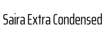 Saira Extra Condensed