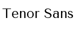 Tenor Sans