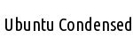 Ubuntu Condensed
