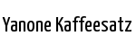 Yanone Kaffeesatz
