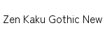 Zen Kaku Gothic New